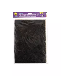 "Лео" DPK-01 Пенка декоративная 21 x 29.7 см 6 шт №02 ассорти с блестками арт. ГММ-109285-2-ГММ078200242444