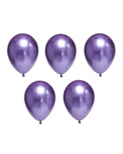 "BOOMZEE" BXMS-30 Набор воздушных шаров 30 см 5 шт 04_хром металлик фиолетовый арт. ГММ-109719-3-ГММ079163884374