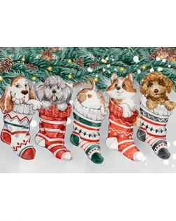 "ФРЕЯ" Пазл 1500 элемент. Новогодние щенки PZL-1500/14 арт. ГММ-106283-14-ГММ080165765034