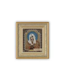 Рамка БМГ-01/1 13.6 х 16.1 см пластик с оргстеклом под белое золото с патиной арт. ГММ-107434-2-ГММ082427304114