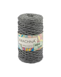 Пряжа ARACHNA "Macrame Mini Lurex" 75% хлопок, 15% полиэстер, 10% люрекс 4 шт. х 250 г 200 м арт. ГММ-110337-5-ГММ083523990294