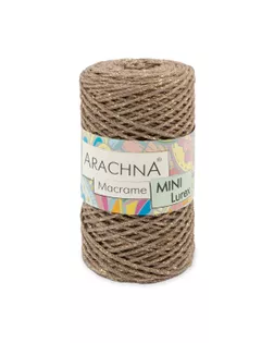Пряжа ARACHNA "Macrame Mini Lurex" 75% хлопок, 15% полиэстер, 10% люрекс 4 шт. х 250 г 200 м арт. ГММ-110337-7-ГММ083524003124