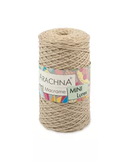Пряжа ARACHNA "Macrame Mini Lurex" 75% хлопок, 15% полиэстер, 10% люрекс 4 шт. х 250 г 200 м арт. ГММ-110337-8-ГММ083524003564