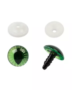 "HobbyBe" PGAL-22 Глаза с кошачьим зрачком с лучиками d 22 мм 5 х 2 шт. зеленый арт. ГММ-110160-1-ГММ085702300314