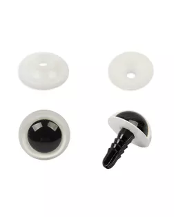 "HobbyBe" PGKS-16 Глаза кристальные с фиксатором d 16 мм 5 х 2 шт. белый арт. ГММ-110161-5-ГММ085702858874