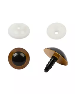 "HobbyBe" PGKS-22 Глаза кристальные с фиксатором d 22 мм 5 х 2 шт. золотой арт. ГММ-110163-3-ГММ085703118994