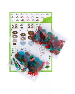 "Поделкин" PLK-02 Конструктор пластиковый №02 Роза 177 элемент. арт. ГММ-112808-2-ГММ091423755784