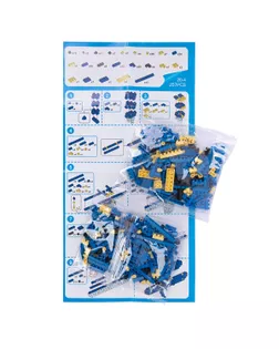 "Поделкин" PLK-02 Конструктор пластиковый №04 Биплан 257 элемент. арт. ГММ-112808-4-ГММ091423972784