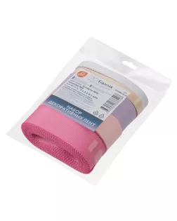 Набор репсовых лент PTGRSC-5 mix 10 мм 5 м 5 шт. 0.1 м ассорти №6 арт. ГММ-116145-2-ГММ092025730814