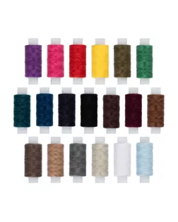 Швейные нитки (армированные) 45 ЛЛ 200 м КН АССОРТИ 19 шт в пластик. коробке арт. ГММ-113826-1-ГММ102451327394