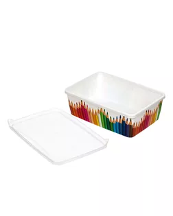 "Plastic Republic" Keeplex Trendy Лоток для мелочей Карандашница большой с крышкой KL225511509 пластик 22 x 14 x 7 см арт. ГММ-113251-1-ГММ111427484914