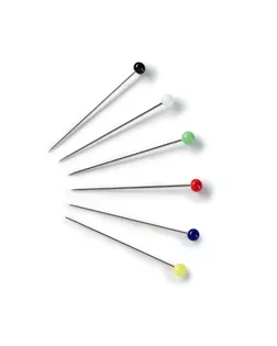 "PRYM" 029265 Булавки №9 со стеклянными головками 30 мм сталь 10 г в блистере ассорти арт. ГММ-107851-1-ГММ013105745442