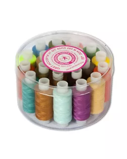 Швейные нитки (армированные) КН 45 ЛЛ 200 м АССОРТИ 21 шт  арт. ГММ-110693-1-ГММ013290207132