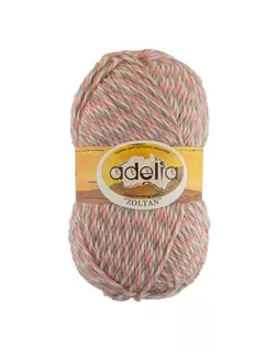 Пряжа ADELIA "ZOLTAN" 100% шерсть 5 шт. х 100 г 115 м ± 5 м №134 бежевый-бирюзовый-коричневый арт. ГММ-108020-10-ГММ033171249772