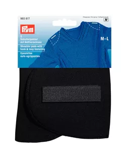Плечевые накладки "PRYM" 993817 "Полумесяц" разм. M-L, с креплением черные арт. ГММ-108508-1-ГММ064643745734