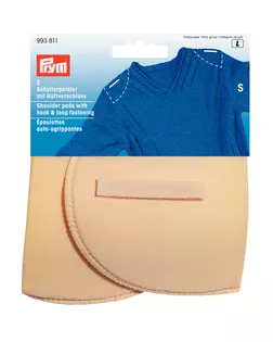 Плечевые накладки "PRYM" 993811 "Полумесяц" разм. S, с креплением телесные арт. ГММ-108510-1-ГММ064643842154