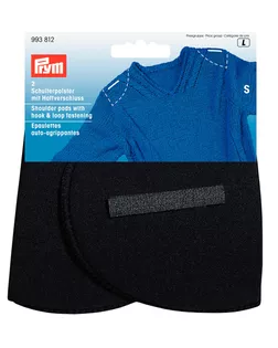 Плечевые накладки "PRYM" 993812 "Полумесяц" разм. S, с креплением черные арт. ГММ-108511-1-ГММ064643873644