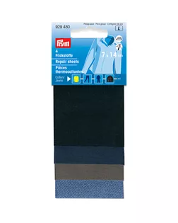 "PRYM" 929480 Термоаппликации Термозаплатка 4 шт. ассорти арт. ГММ-108526-1-ГММ064658240684