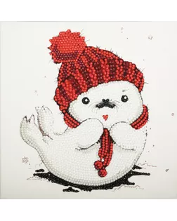 Кристальная мозаика (алмазная вышивка) "ФРЕЯ" ALBP-264 "Белёк" 20 х 20 см арт. ГММ-107317-1-ГММ076689327564