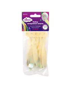 "BOOMZEE" BKF-30 Набор воздушных шаров с конфетти 30 см 5 шт 01-ассорти арт. ГММ-109716-1-ГММ078887641424