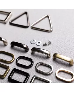 Фурнитура сумочная металл GH 12/30 Ручкодержатель 8 х 38 мм 5 шт. №04 под никель арт. ГММ-110010-1-ГММ079020419274