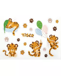 Кристальная мозаика (алмазная вышивка) "ФРЕЯ" ALVN-108 наклейки "Озорные тигрята" 19.5 х 14 см арт. ГММ-107222-1-ГММ079206280204