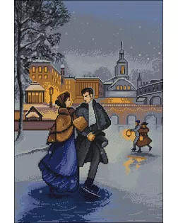 Кристальная мозаика (алмазная вышивка) "ФРЕЯ" ALVK-96 "На катке" 40 х 60 см арт. ГММ-107322-1-ГММ080800145974