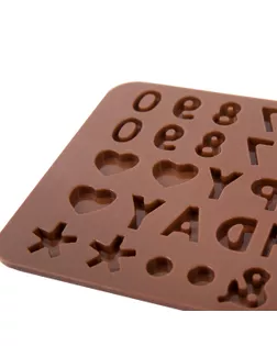 Форма силиконовая "S-CHIEF" для конфет SPC-0141 20.5х11.2х0.8 см цифры + буквы арт. ГММ-114136-1-ГММ094775631264
