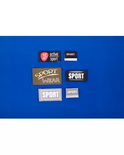 HNP-1 Нашивка полиэстер 10 шт 01-3 active sports 2.2х4.3 см арт. ГММ-112785-2-ГММ097875172204