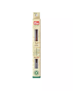 Для вязания "PRYM" 223720 крючок тунисский съемный "Natural" береза d 3.0 мм в картонной упаковке с европодвесом арт. ГММ-112863-1-ГММ099834719224