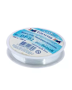 Леска для бисеропл. нейлон DF-02 d 0.2 мм 100 м ±0.5 м №01 белый арт. ГММ-356-1-ГММ0069856