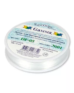 Леска для бисеропл. нейлон DF-05 d 0.5 мм 100 м ±0.5 м №01 белый арт. ГММ-360-1-ГММ0046879