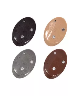 Пуговицы пальтовые/шубные EL 0052 70 " ( 43 мм) 12 шт № А008 черный арт. ГММ-639-1-ГММ0052852