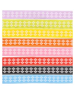 Лента жаккардовая 20 мм TRJ-44 10 м отделочная голубой арт. ГММ-696-2-ГММ0002829