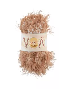 Пряжа VISANTIA "KUZU" 70% полиэстер, 30% нейлон 5 х 100 г 55 м ± 3 м №12 бежевый арт. ГММ-101815-1-ГММ017517623512