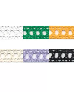 Тесьма декоративная кружевная HVK-12 8 мм 22.8 м ±0.5 м №061 бежевый арт. ГММ-2630-3-ГММ0063036