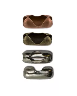 Фурнитура металл "Micron" MIF-02 Фиксатор декоративный 9 х 3 мм 50 шт под серебро арт. ГММ-3647-3-ГММ0042751