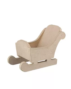 Заготовки для декорирования "Love2art" PAM-070 "сани" папье-маше 24 x 13 x 17 см . арт. ГММ-4287-1-ГММ0054025