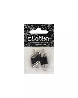 Бусина "Zlatka" металл пластик JJBM-09 10 x 27 мм 5 х 3 шт арт. ГММ-99162-1-ГММ068199258744