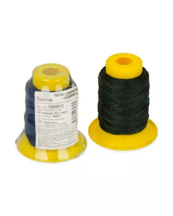 Швейные нитки (полиэстер) 1500D/2 / "Micron" обувные 50 я 45.7 м \_ЧЕРНЫЙ арт. ГММ-5431-5-ГММ0020952