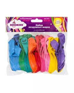 "BOOMZEE" BLL-25 Набор воздушных шаров 25 см 50 шт 01-ассорти стандарт арт. ГММ-6839-1-ГММ0045273