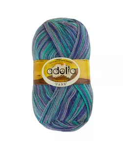 Пряжа ADELIA "JANE" 100% акрил 10 х 50 г 227 м ± 10 м №18 св.бежевый-коричневый арт. ГММ-101806-1-ГММ017398591142