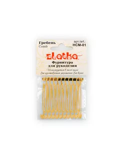 "Zlatka" Гребень HCM-01 3.8 x 4 см 10 х 2 шт №01 под серебро арт. ГММ-8423-1-ГММ0052769