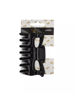 "CHERRY MARY" V/K6001 Заколка "Краб" для волос 5 х 1 шт №01 черный арт. ГММ-8730-1-ГММ0076179