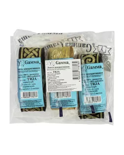 Лента жаккардовая 33 - 35 мм TRJA 3 х 3 м отделочная ассорти арт. ГММ-9872-1-ГММ0071152