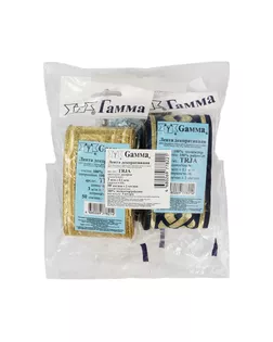 Лента жаккардовая 50 мм TRJA 3 х 3 м отделочная ассорти арт. ГММ-9874-1-ГММ0002556