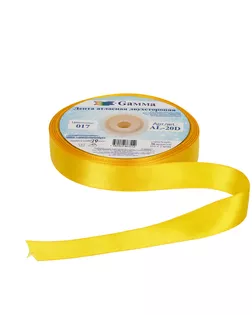 Лента атласная 20 мм ( 3/4 ") двухстор. AL-20D 33 м ±2 м №001 белый арт. ГММ-11418-4-ГММ0011304