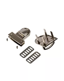 LBZ-1N замки для сумок 40 мм x 30 мм в пакете 5 шт. под никель №01 под никель арт. ГММ-11506-1-ГММ0056173