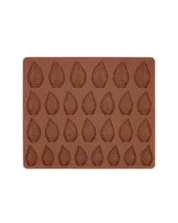 Формы для выпечки силиконовые "S-CHIEF" SPC-0114 для конфет 19 x 16 x 0.5 см "листья"-28 ячеек арт. ГММ-11945-1-ГММ0031529