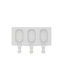 Формы для выпечки силиконовые "S-CHIEF" SPC-0402 для мороженого 19.4 x 13 x 2.4 см "волны" - 3 ячейки арт. ГММ-14797-1-ГММ063364763554